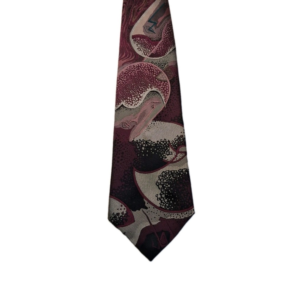 Vtg  Martin Wong Napa Ca. Men's Silk Tie Abstract Geometric Made In USA